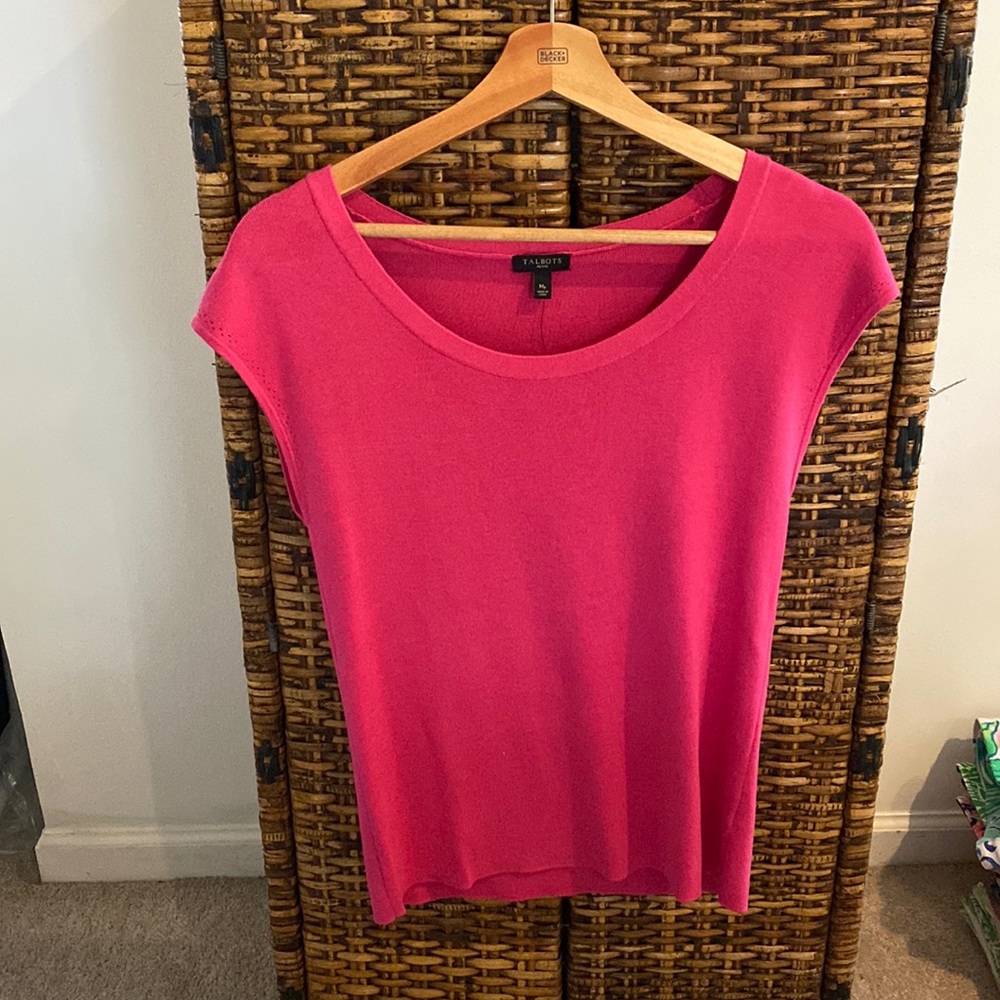 NWT Talbots capped sleeve top